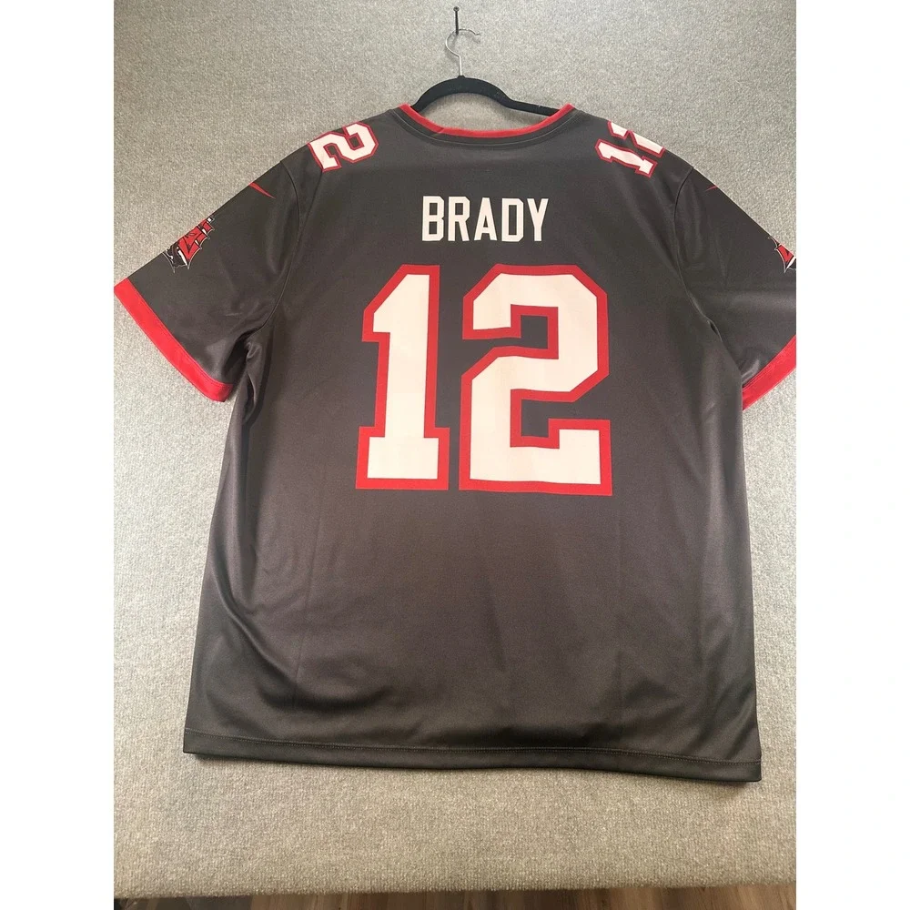 Nike Tom Brady Tampa Bay Buccaneers Jersey Mens XXL Pewter NFL On Field 12